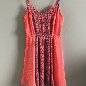 Pink Patterned Summer Dress